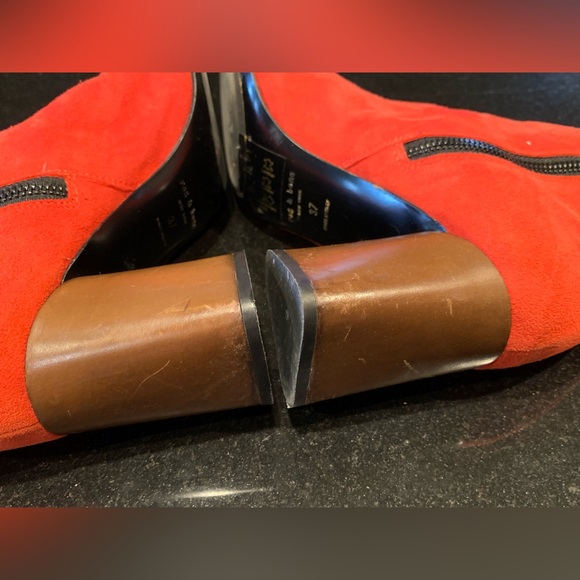 Rag & Bone Fei Suede Ankle Boots, Size 37 - Picture 6 of 15